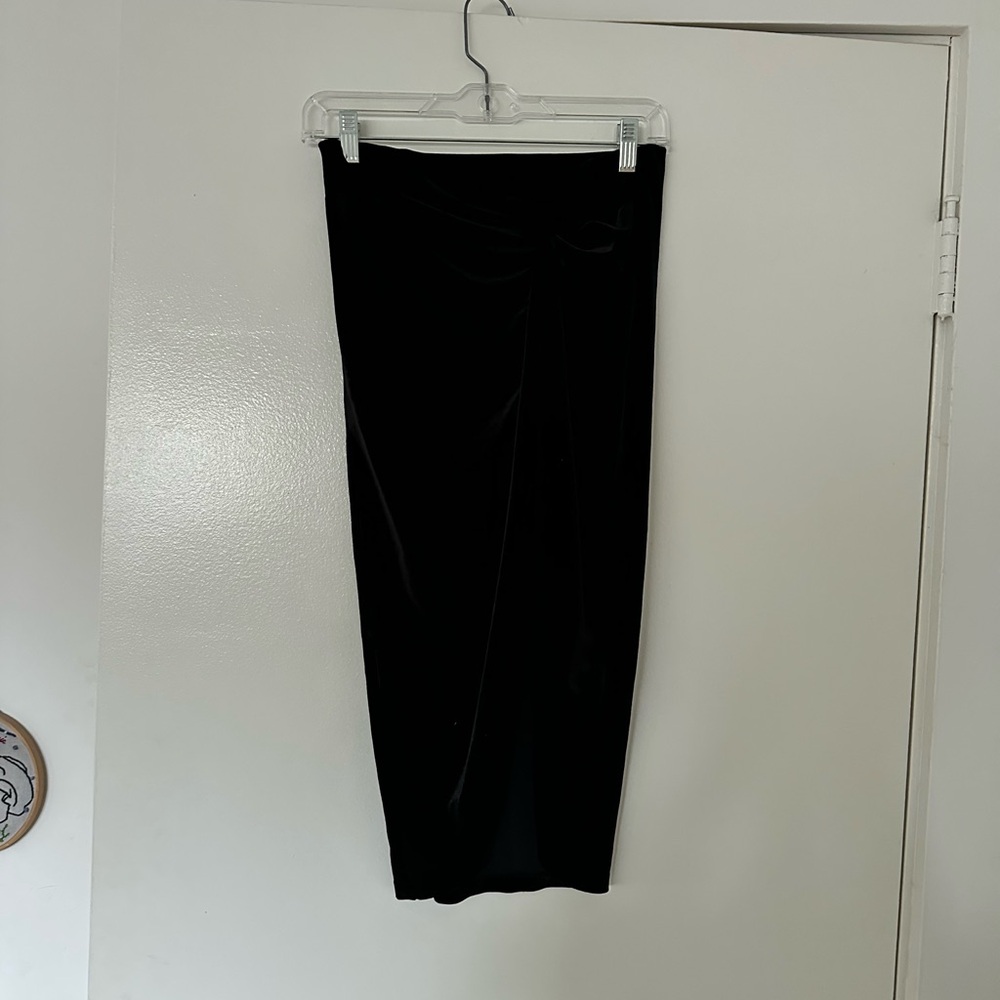 Aqua Sexy Black Velvet Women's Skirt XS - Picture 5 of 5